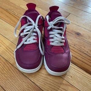 Pink and purple Jordan’s